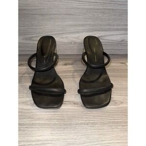 Women's Size 10 Slip On Black/snake Block 3" Heel!